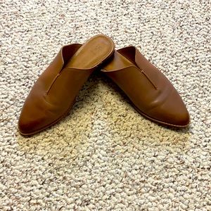 Frye Nolan Seam Mules Tobacco